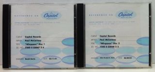 Paul Mccartney Wingspan 2001 Rare Reference (test Pressing) 2 - Cd Set Beatles