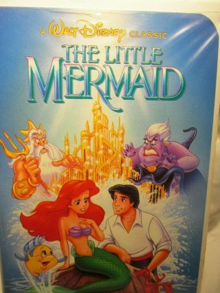 Banned Cover Art The Little Mermaid Vhs - Rare,  Discontinued