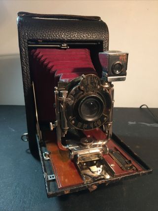 Eastman Kodak No 4 Folding Pocket Kodak Model B Red Bellows Rare
