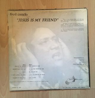 Fred Cancio Jesus Is My Friend RARE UNKNOWN XIAN Killer Soul Funk Breaks LP 2