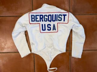 Vtg 1995 Rare Fie Uhlmann Usa Team Bergquist Royal Fencing Jacket Sz 42