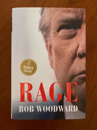Rage By Bob Woodward Signed First Edition Hardcover Rare 1st Edition Book