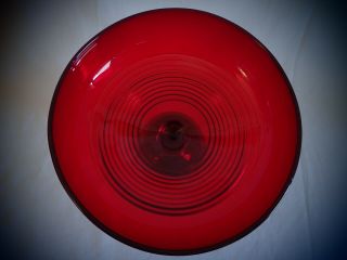 Cambridge Tally Ho Ruby Red Comport Compote or Candy Dish Art Deco Vintage RARE 3