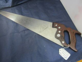 Rare Disston D - 15 " Victory " Cross Cut Saw 23 - 1/2 Inch Blade Antique Vintage Tool