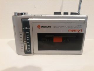 Rare Samsung My - F3 Vintage Cassette Am/fm Radio Walkman Mymy 3 Recorder