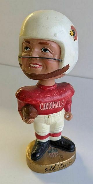 Rare 1968 St Saint Louis Cardinals Bobblehead Head Nodder Football Sbb272
