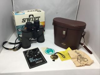 Vintage Swift Skipper Mark I 7x50 Binoculars Model 789r Case Box Pre Owned Rare?