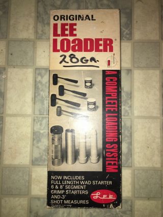 Lee Loader Deluxe (vintage) For 28 Gauge Ga,  Hand Reloader,  Rare Hard To Find