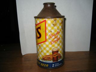RARE 1950s DAD’S Old Fashioned Root Beer 12oz Cone Top Can VERY TOUGH CAN 2