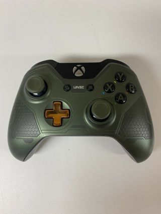 Halo 5 Master Chief Xbox One Controller With Oem Battery Cover Rare