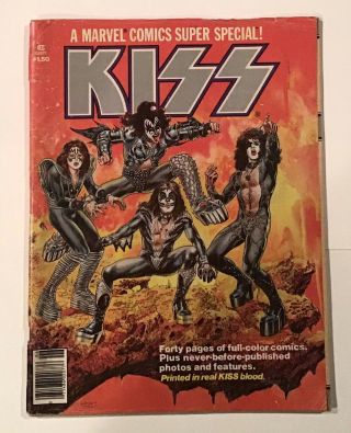 Vintage & Rare (kiss Army - Aucoin Mgt) 1977 Marvel Special Comic Book
