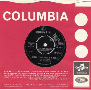 The Shakeouts - Every Little Once In A While Rare 1965 Uk Columbia Ex,