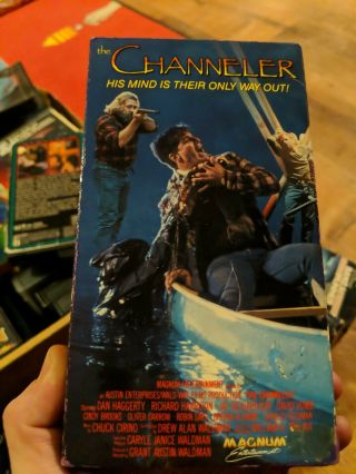 The Channeler Rare Vhs Not On Dvd 1991 Dan Haggerty Cult Horror Magnum