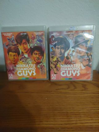 Nikkatsu Diamond Guys: Volume 1&2 (blu - Ray Disc,  2016) Arrow Video Usa Oop Rare