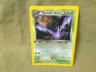 French Pokemon Trading Card: 1st Edition Dark Crobat Holo Rare 2/105