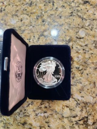 1996 U.  S.  American Silver Eagle Proof.  999 1 Oz Silver Rare Year