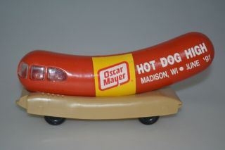 RARE Vintage Oscar Mayer Hot Dog High - 5 1991 Wienermobile Promotional Car Bank 2