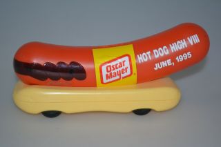 Rare Vintage Oscar Mayer Hot Dog High - 8 1995 Wienermobile Promotional Car Bank