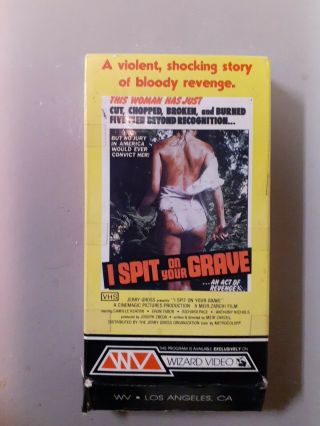 I Spit On Your Grave (vhs 1981) No Rating On Case Ultra Rare.  Wizard Video Htf