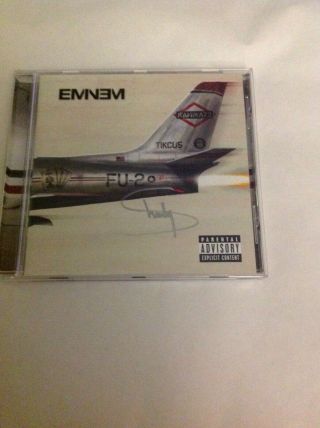 Eminem Kamikaze Hand Signed Cd - Rare - Autographed