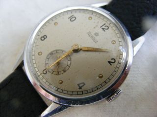 RARE 1940s GENTS WATCH,  ALL,  17 JEWELS PERFECT ORDER 2