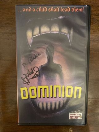 Dominion Very Rare Horror Vhs Todd Sheets Video Outlaw