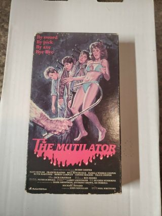 The Mutilator - Vestron Video Vhs - Rare Oop Horror Slasher - Unrated Version