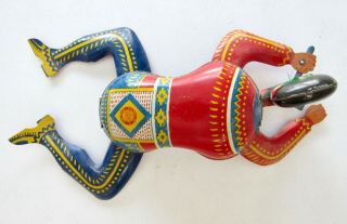 OHIO ART CO.  Wind - Up Indian Mechanical Tin Toy,  RARE, 3