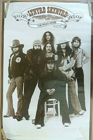 Rare Lynyrd Skynyrd The Road Home 1977 Vintage Orig Music Store Promo Poster
