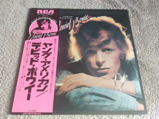 David Bowie Young Americans Rare Japan Lp With Obi & Insert