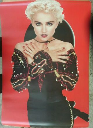 Very Rare Madonna You Can Dance 1987 Vintage 2 Sided Music Store Promo Poster