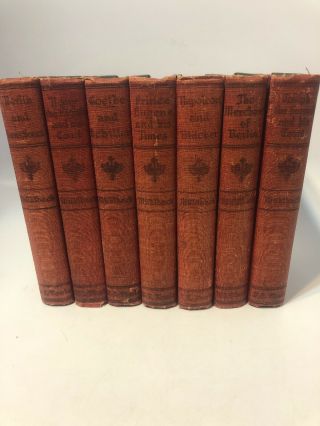 Rare Germanic L Muhlbach Bookset 1900’s 7 Volume Set King Henry Napoleon Getmany
