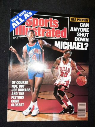Michael Jordan Sports Illustrated November 6,  1989 Rare No Label Chicago Bulls
