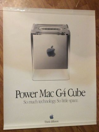 Apple Poster Macintosh Power Mac G4 Cube 36x24 Rare