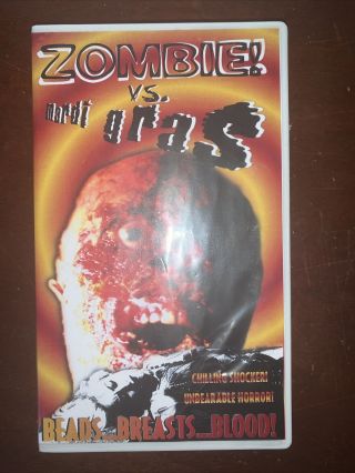 Zombie Vs Mardi Gras Vhs Salt City Home Video Srs Rare Sov Horror Gore Occult