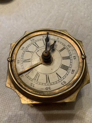 Antique French Pendulum Alarm Carriage Clock,  Rare 2