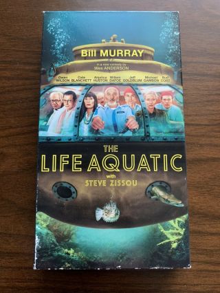 The Life Aquatic With Steve Zissou Vhs Wes Anderson Very Rare Htf