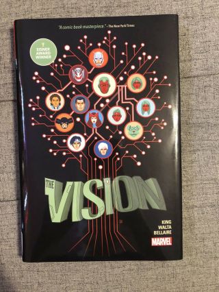 The Vision By Tom King Autographed Complete Marvel Deluxe Ohc Hardcover Rare Oop