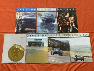 1965 Corvette News Magazines Complete Volume 8,  1 - 6 Supplement Rare Estate Find