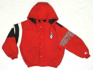 Rare Vintage Starter Youngstown State Penguins Ncaa Hooded Jacket