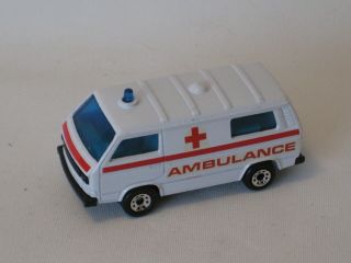 Matchbox Vw Ambulance Rare Prototype With Decals Not Tampo Pre - Pro Sample