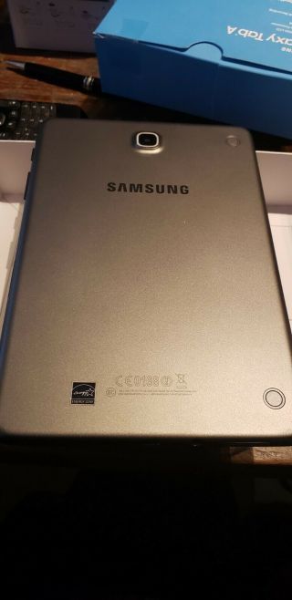 Samsung Galaxy Tab A SM - T350 16GB,  Wi - Fi,  8in - Smoky Titanium NIB rarely 2