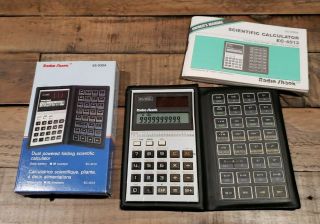 Vintage Radio Shack Solar Scientific Calculator Model Ec - 4013 Rare - W/ Box 1980s