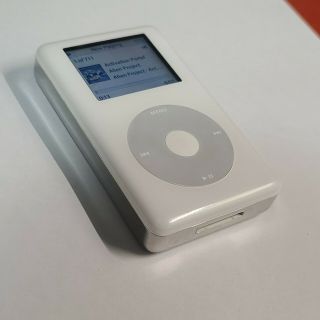 Rare - Apple Ipod Classic 4th Generation White (60 Gb) - Color - Battery