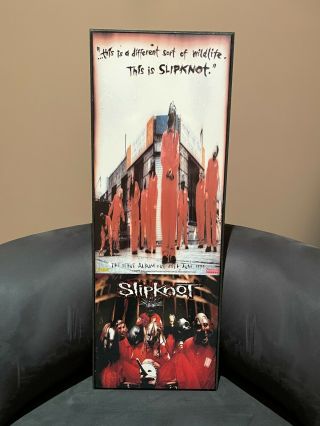Slipknot Vintage Promo Poster Self Titled 1999 Block Mount Blockmount Rare Iowa