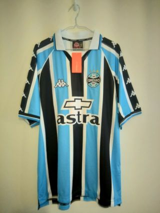 Bnib Rare Kappa Gremio Home Football Shirt 2000/01 No.  10 Ronaldinho Size Xxl