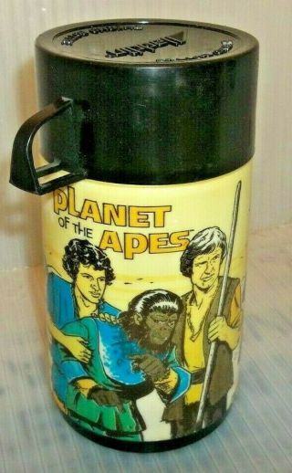 Very Rare 1974 Planet Of The Apes Thermos For Tv Show Movie Lunch Box