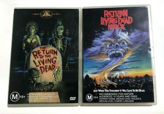 Return Of The Living Dead & Part Ii - 80s Zombie Comedy Horror - Rare 2 - Dvd Set