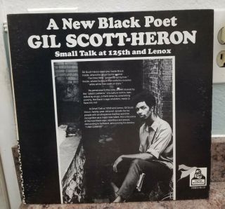 Gil Scott - Heron - Small Talk At 125th And Lenox Lp 1970 Soul Rare