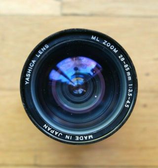 Rare - Yashica Ml 28 - 85mm F3.  5 - 4.  5 Contax/yashica C/y Mount Camera Lens (read)